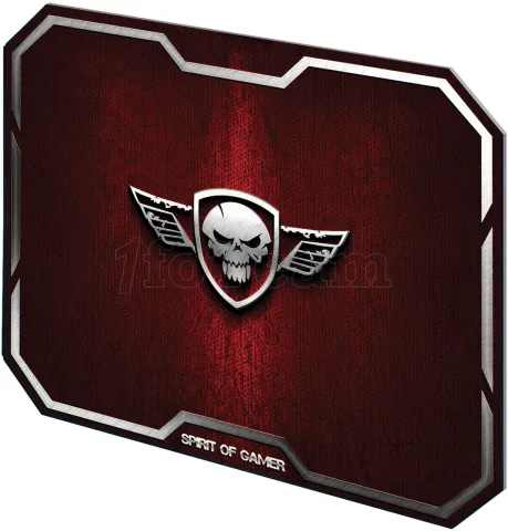 Photo de Tapis de souris Spirit of Gamer WingedSkull - Taille M (Noir/Rouge)