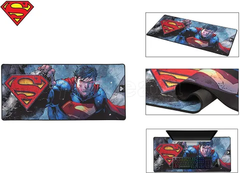 Photo de Tapis de souris Subsonic Superman - Taille XXL (Bleu/Rouge)