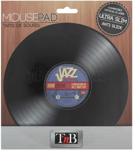 Photo de Tapis de souris T'nB Vinyle 45T (Noir)