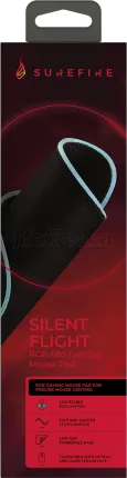 Photo de Tapis de souris Verbatim SureFire Silent Flight RGB - Taille L (Noir)