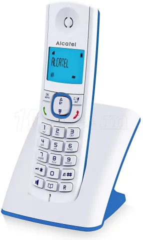 Photo de Téléphone fixe sans fil Alcatel F530 Solo (Blanc/Bleu)