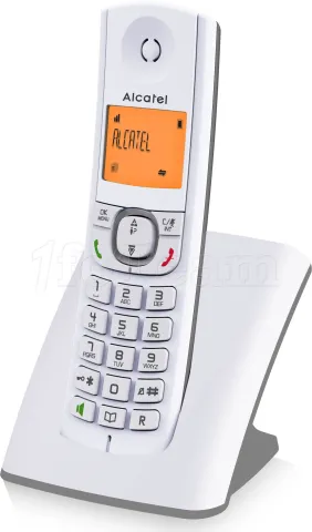 Photo de Téléphone fixe sans fil Alcatel F530 Solo (Blanc/Gris)