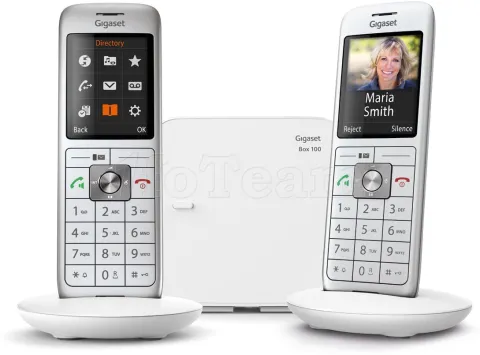 Photo de Téléphone fixe sans fil Gigaset CL660 Duo - 2 combinés (Blanc)