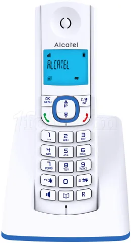 Photo de Téléphones fixes sans fil Alcatel F530 Duo - 2 combinés (Blanc/Bleu)