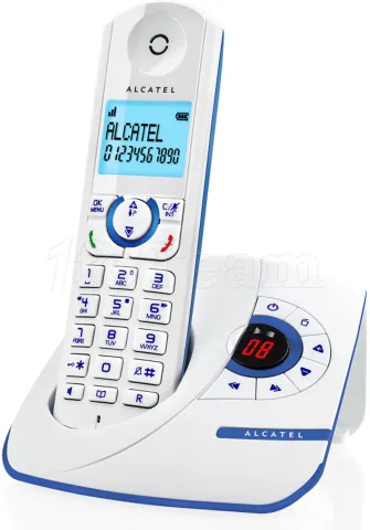 Photo de Téléphones fixes sans fil Alcatel F530 Voice Duo - 2 combinés (Blanc)