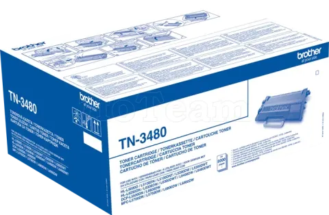 Photo de Toner Brother TN-3480 - 8000 pages (Noir)