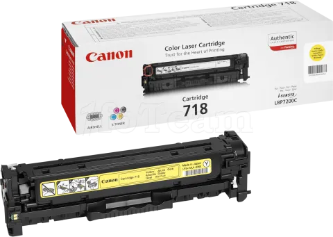 Photo de Toner Canon 718 Jaune (2900 pages)