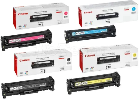 Photo de Toner Canon 718 Jaune (2900 pages)