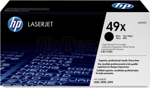 Photo de Toner Noir HP LaserJet 1320/3390/3392 (Q5949X) - 6000 pages