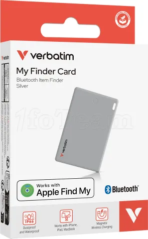 Photo de Traceur Bluetooth Verbatim My Finder Card (Gris)