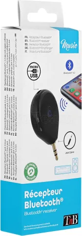 Photo de Transmetteur Bluetooth T'nB avec Jack 3,5mm (Noir)