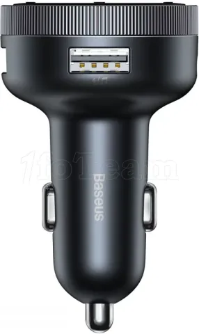 Photo de Transmetteur FM Bluetooth Baseus Car Charger avec port USB-A (Noir)