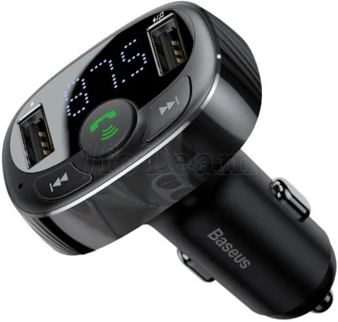 Photo de Transmetteur FM Bluetooth Baseus Car Charger (Noir)