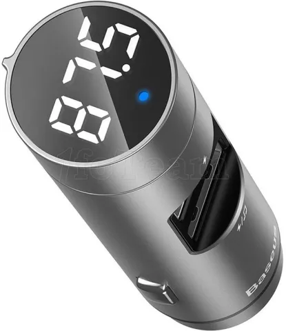 Photo de Transmetteur FM Bluetooth Baseus Energy Column (Gris)