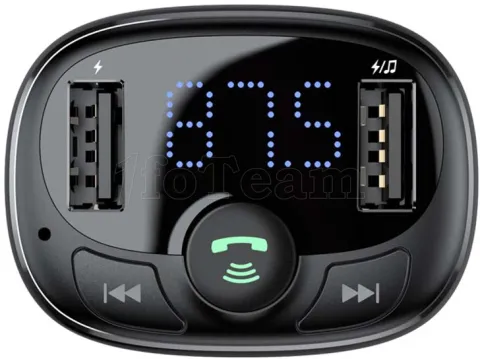 Photo de Transmetteur FM Bluetooth T Typed (Noir)