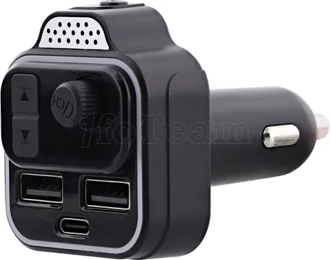 Photo de Transmetteur FM Bluetooth T'nB Premium avec 2x USB-A + 1x USB-C