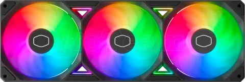 Photo de Triple Ventilateur de boitier Cooler Master SickleFlow Edge RGB - 36cm (Noir)