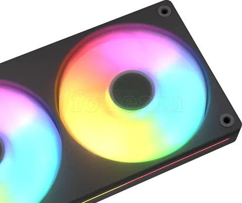 Photo de Triple Ventilateur de boitier Cougar Unity Reverse RGB - 360mm (Noir)