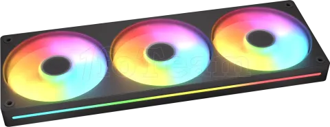 Photo de Triple Ventilateur de boitier Cougar Unity Reverse RGB - 360mm (Noir)
