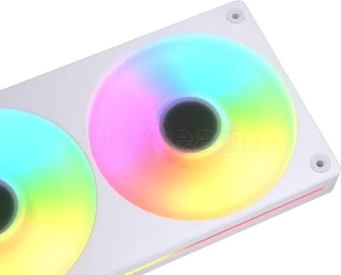 Photo de Triple Ventilateur de boitier Cougar Unity RGB - 360mm (Blanc)