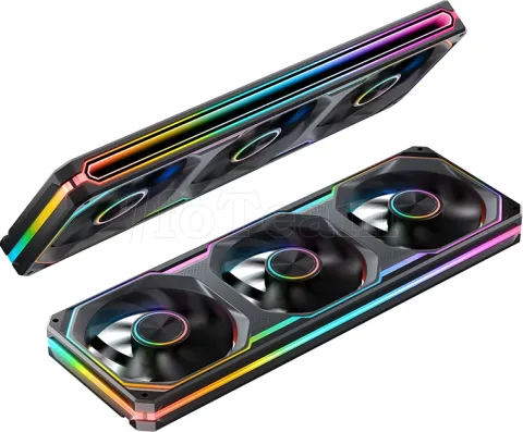 Photo de Triple Ventilateur de boitier Jonsbo  XA-360B RGB - 36cm (Noir)
