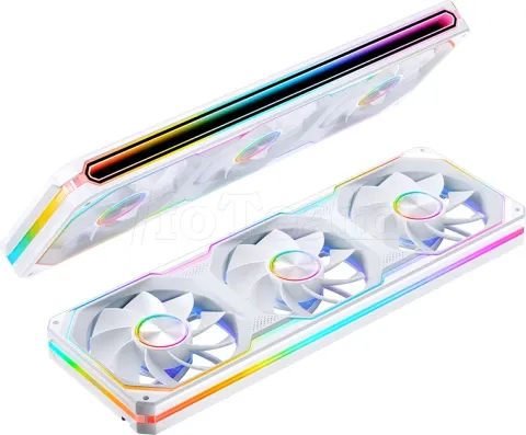 Photo de Triple Ventilateur de boitier Jonsbo  XA-360W Reverse RGB - 36cm (Blanc)