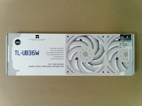 Photo de Triple Ventilateur de boitier Thermalright TL-UB RGB - 36cm (Blanc) - ID 223902