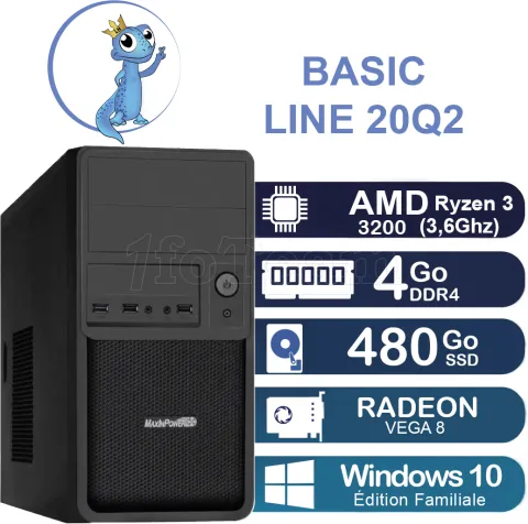 Photo de Unité centrale Basic Line 20Q2 AMD Ryzen 3200G