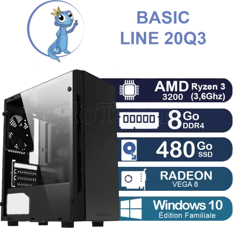 Photo de Unité centrale Basic Line 20Q3 AMD Ryzen 3200G - 8Go