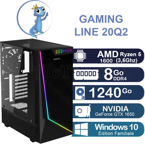 Photo de Unité centrale Gaming Line 20Q2 AMD Ryzen 5 1600 AF