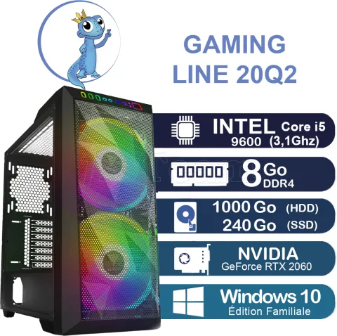 Photo de Unité centrale Gaming Line 20Q2 Intel Core i5 9600
