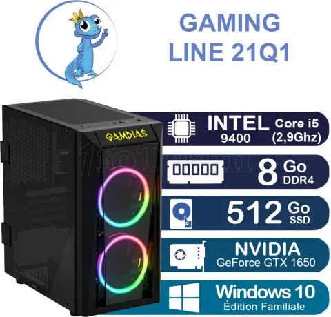 Photo de Unité centrale Gaming Line 21Q1 Intel Core i5 9400 - Win10