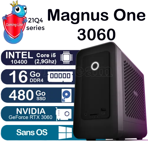 Photo de Unité centrale Gaming Line - Magnus One 3060  (Noir)