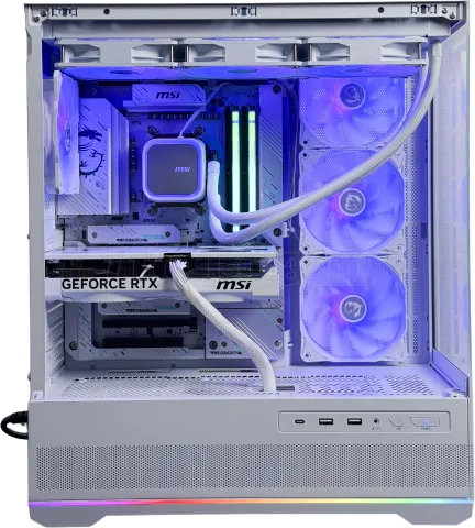 Photo de Unité Centrale Gaming Line - Powered By MSI Prime Project Zero (White)