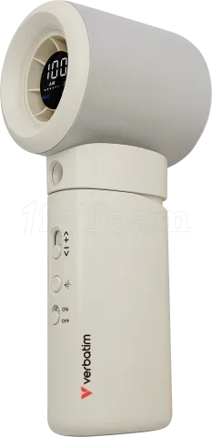 Photo de Ventilateur à main sur batterie Verbatim Cool'n'Go Aqua Breeze (Blanc/Argent)
