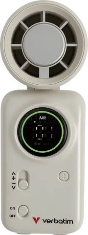 Photo de Ventilateur à main sur batterie Verbatim Cool'n'Go Ice Touch Mini (Blanc/Argent)
