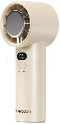 Photo de Ventilateur à main sur batterie Verbatim Cool'n'Go IceTouch - Ø6cm (Beige)
