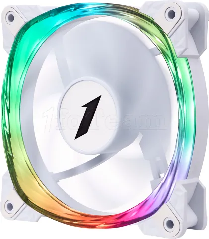Photo de Ventilateur boitier 1stPlayer FS7 RGB - 12cm (Blanc)