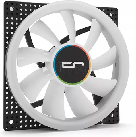Photo de Ventilateur boitier Cryorig Crona X PWM RGB 12cm (Blanc/Noir)