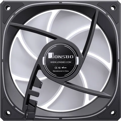 Photo de Ventilateur boitier Jonsbo FR-505 RGB - 12cm (Noir)