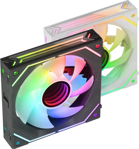 Photo de Ventilateur boitier Mars Gaming MF-Linkfinity RGB 12cm (Blanc)