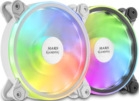 Photo de Ventilateur boitier Mars Gaming MFX RGB 12cm (Blanc)