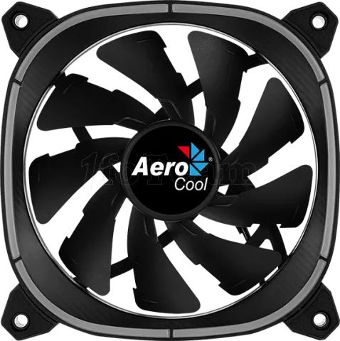 Photo de Ventilateur de boitier AeroCool Astro 12 RGB 12cm (Noir)