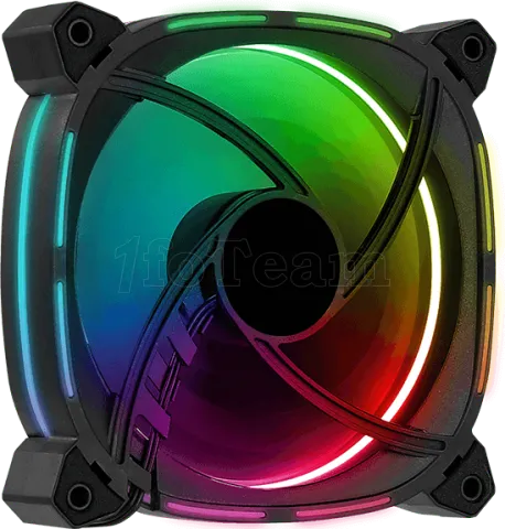 Photo de Ventilateur de boitier AeroCool Astro 12 RGB 12cm (Noir)