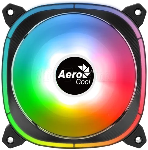 Photo de Ventilateur de boitier Aerocool Astro 12F RGB 12cm (Noir)