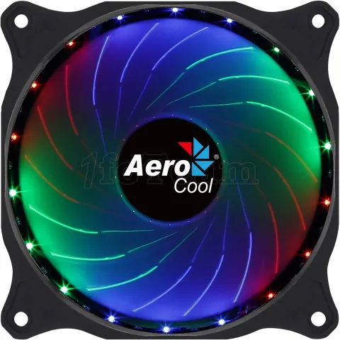 Photo de Ventilateur de boitier AeroCool Cosmo 12 RGB 12cm (Noir)