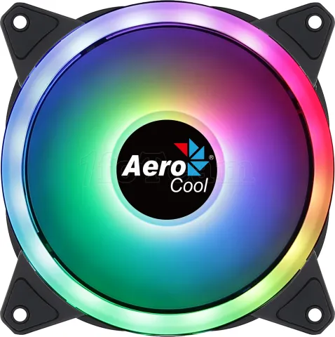 Photo de Ventilateur de boitier Aerocool Duo 12 RGB 12cm (Noir)