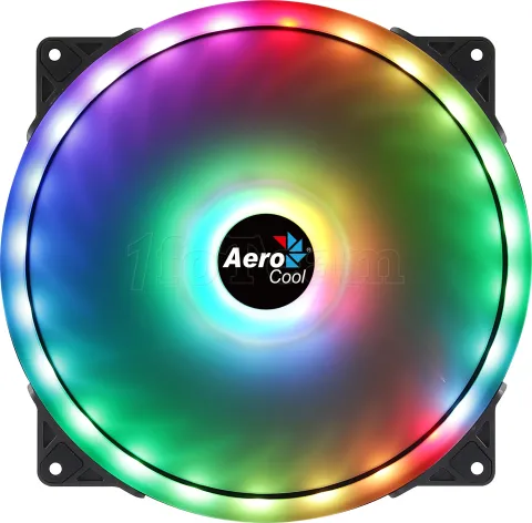 Photo de Ventilateur de boitier Aerocool Duo 20 RGB 20cm (Noir)