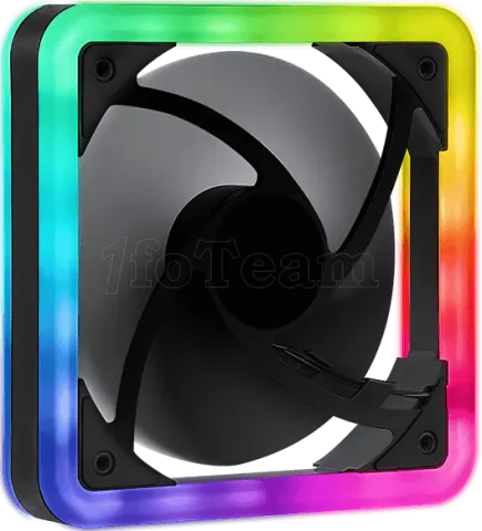 Photo de Ventilateur de boitier AeroCool Edge RGB 14cm (Noir)