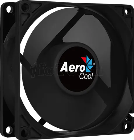 Photo de Ventilateur de boitier AeroCool Force 8cm (Noir)